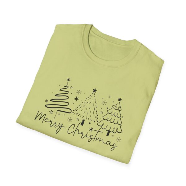 Merry Christmas Unisex Softstyle T-Shirt - Festive Holiday Tee with Christmas Trees - Image 24