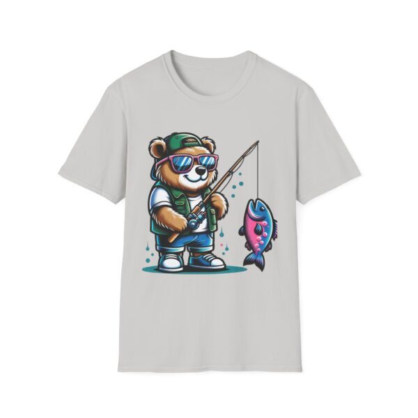 Fishing Buddy Panda Graphic T-Shirt - Unisex Softstyle Tee for Fishing Enthusiasts - Image 49