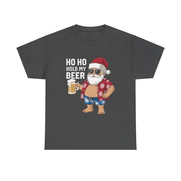 Funny Santa Beer Unisex Heavy Cotton Tee - Holiday Humor T-Shirt - Image 29