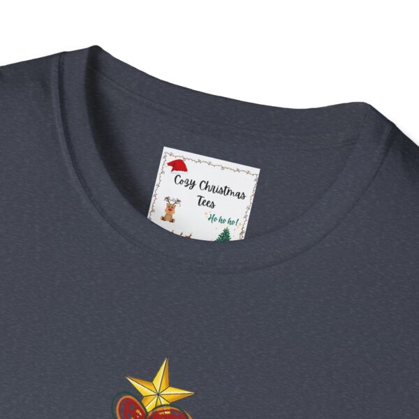 Festive Christmas Tree Unisex T-Shirt - Softstyle Holiday Tee - Image 11