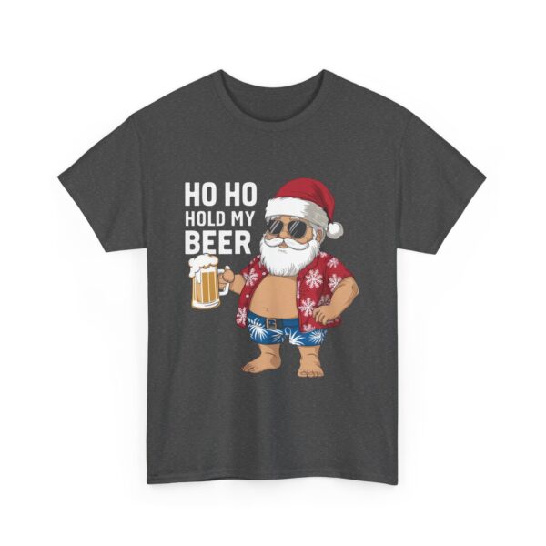 Funny Santa Beer Unisex Heavy Cotton Tee - Holiday Humor T-Shirt - Image 31