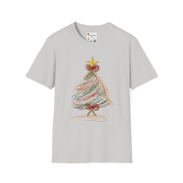 Festive Christmas Tree Unisex T-Shirt - Softstyle Holiday Tee - Image 45