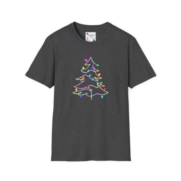 Christmas Tree Lights Unisex Softstyle T-Shirt - Image 21