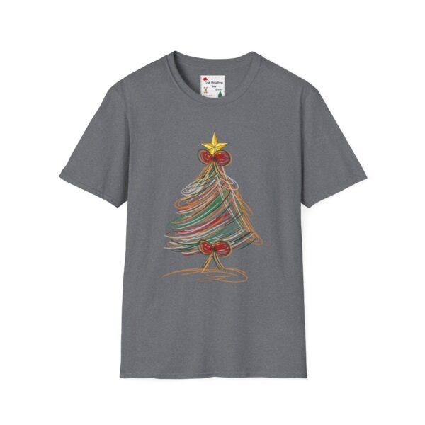 Festive Christmas Tree Unisex T-Shirt - Softstyle Holiday Tee - Image 37