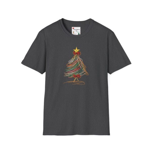 Festive Christmas Tree Unisex T-Shirt - Softstyle Holiday Tee - Image 17