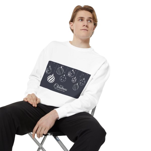 Festive Christmas Sweatshirt with Holiday Ornaments Design - Image 10
