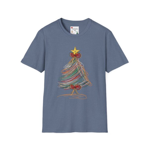 Festive Christmas Tree Unisex T-Shirt - Softstyle Holiday Tee - Image 33