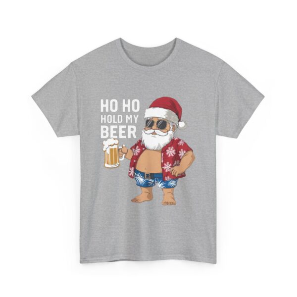 Funny Santa Beer Unisex Heavy Cotton Tee - Holiday Humor T-Shirt - Image 47