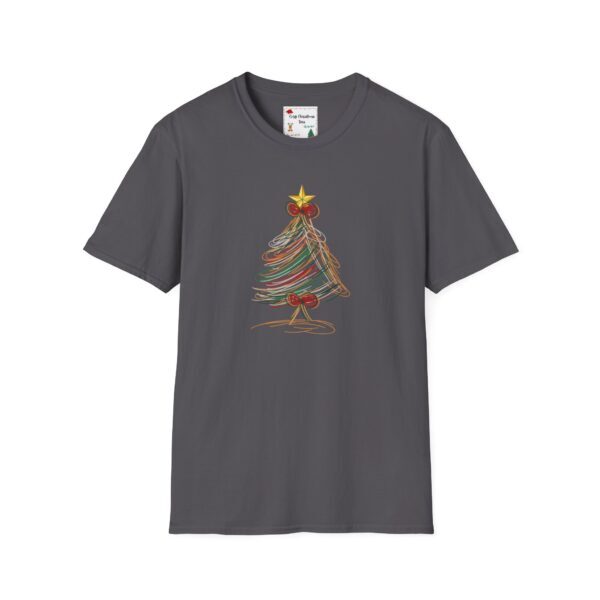 Festive Christmas Tree Unisex T-Shirt - Softstyle Holiday Tee - Image 13