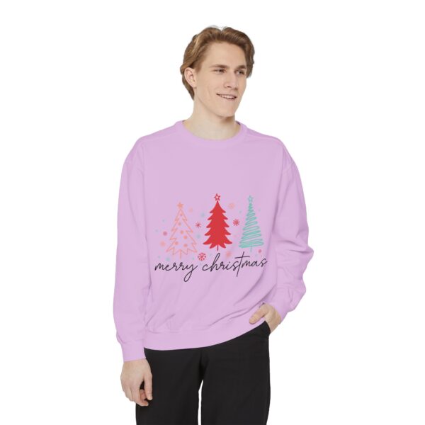 Merry Christmas Unisex Garment-Dyed Sweatshirt - Image 23