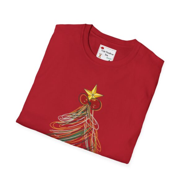 Festive Christmas Tree Unisex T-Shirt - Softstyle Holiday Tee - Image 52