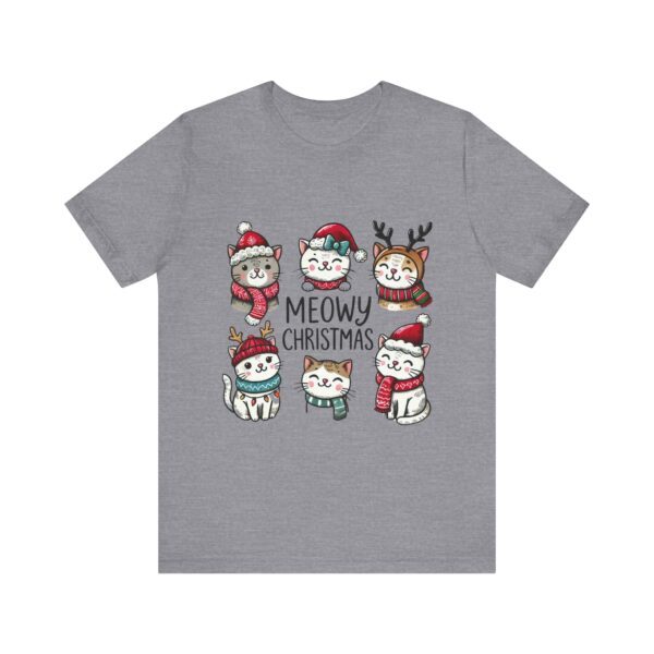 Meowy Christmas Cat Tee - Unisex Short Sleeve Tee for Animal Lovers - Image 17