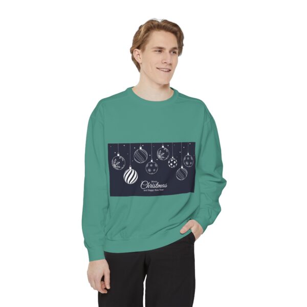 Festive Christmas Sweatshirt with Holiday Ornaments Design - Image 17