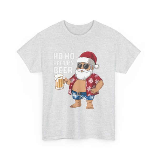 Funny Santa Beer Unisex Heavy Cotton Tee - Holiday Humor T-Shirt - Image 35