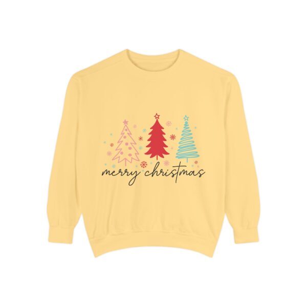 Merry Christmas Unisex Garment-Dyed Sweatshirt - Image 9