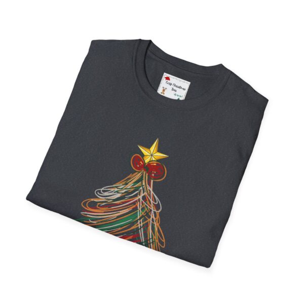 Festive Christmas Tree Unisex T-Shirt - Softstyle Holiday Tee - Image 4