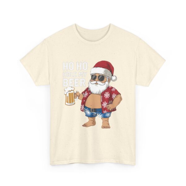 Funny Santa Beer Unisex Heavy Cotton Tee - Holiday Humor T-Shirt - Image 51