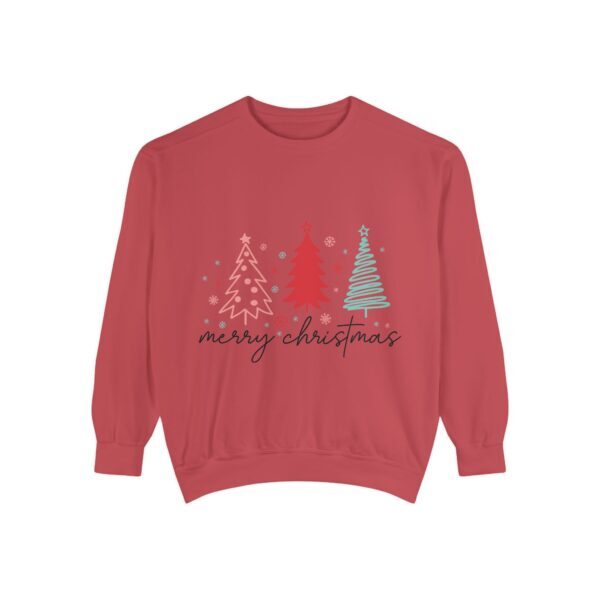 Merry Christmas Unisex Garment-Dyed Sweatshirt - Image 37