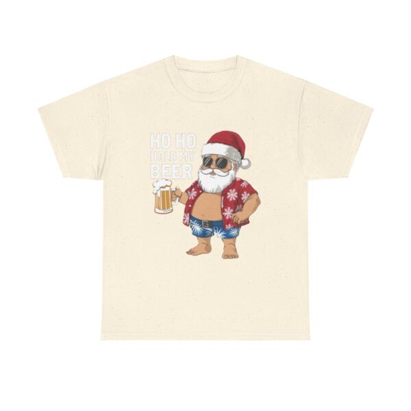 Funny Santa Beer Unisex Heavy Cotton Tee - Holiday Humor T-Shirt - Image 49