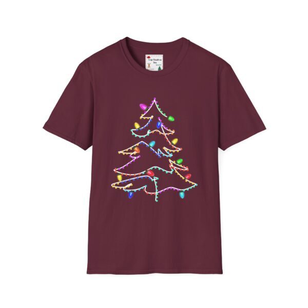 Christmas Tree Lights Unisex Softstyle T-Shirt - Image 45
