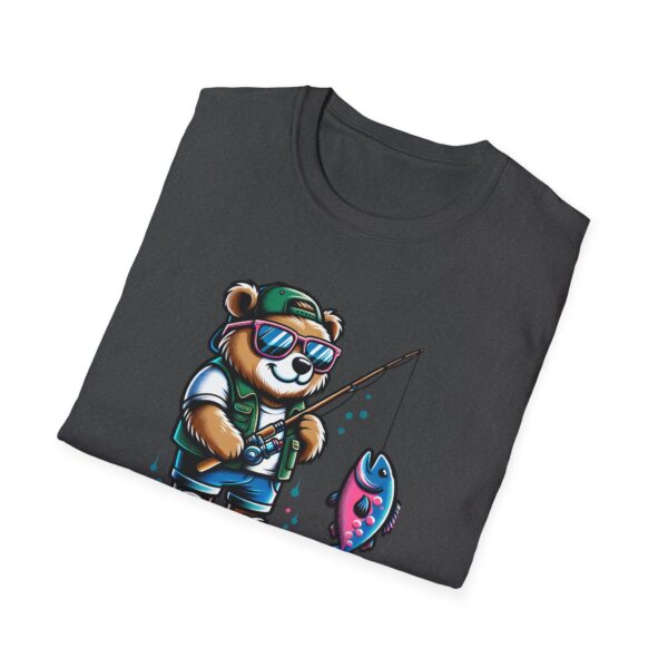 Fishing Buddy Panda Graphic T-Shirt - Unisex Softstyle Tee for Fishing Enthusiasts - Image 28