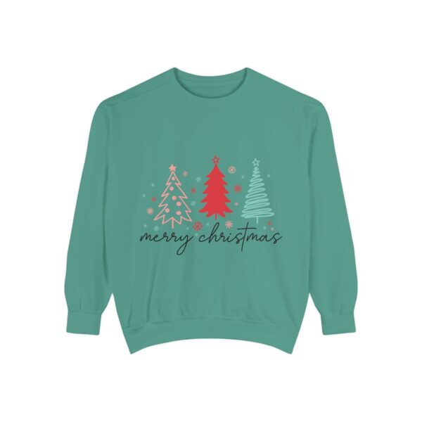 Merry Christmas Unisex Garment-Dyed Sweatshirt - Image 5