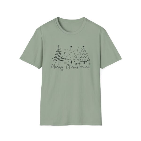Merry Christmas Unisex Softstyle T-Shirt - Festive Holiday Tee with Christmas Trees - Image 25