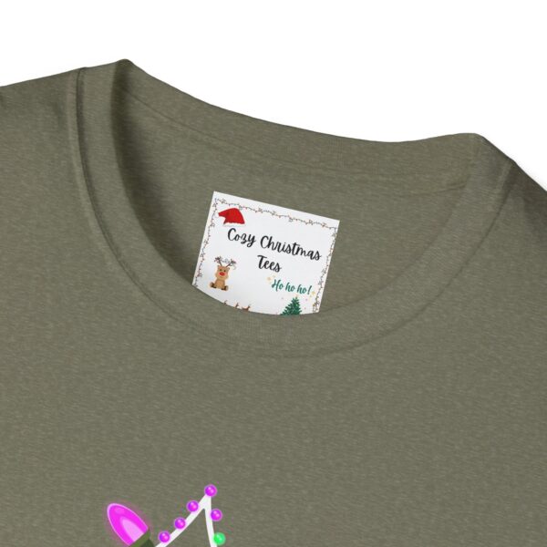 Christmas Tree Lights Unisex Softstyle T-Shirt - Image 3