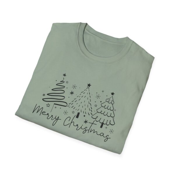 Merry Christmas Unisex Softstyle T-Shirt - Festive Holiday Tee with Christmas Trees - Image 28