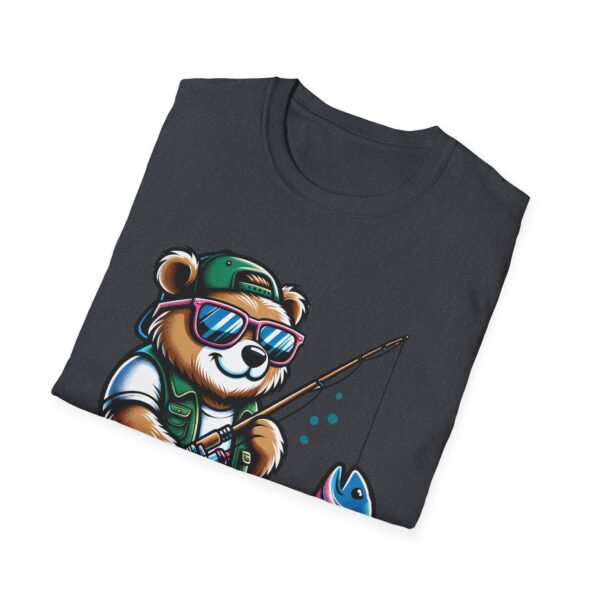 Fishing Buddy Panda Graphic T-Shirt - Unisex Softstyle Tee for Fishing Enthusiasts - Image 12