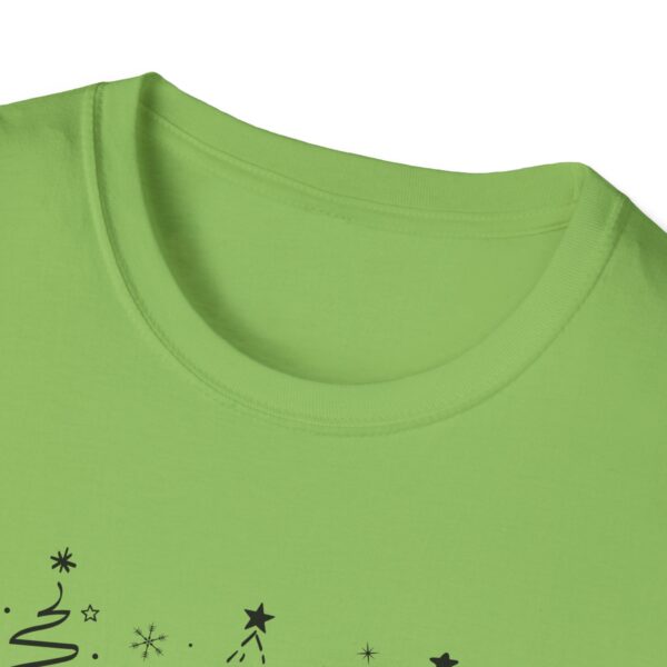 Merry Christmas Unisex Softstyle T-Shirt - Festive Holiday Tee with Christmas Trees - Image 11