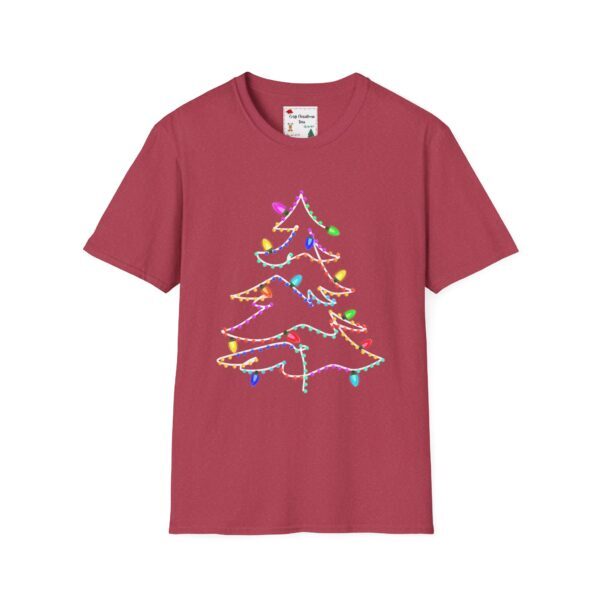Christmas Tree Lights Unisex Softstyle T-Shirt - Image 9