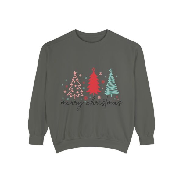 Merry Christmas Unisex Garment-Dyed Sweatshirt - Image 13