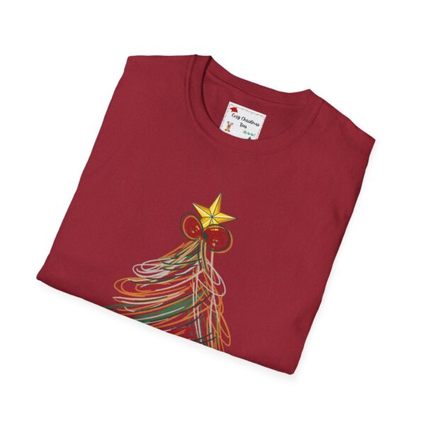 Festive Christmas Tree Unisex T-Shirt - Softstyle Holiday Tee - Image 44