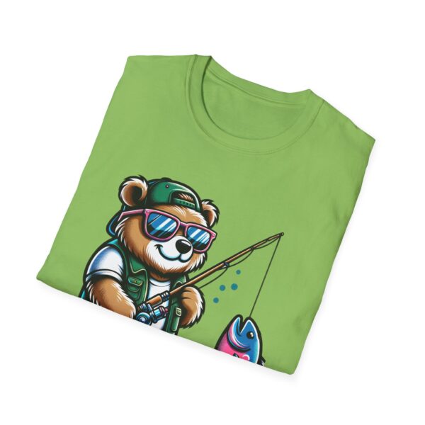 Fishing Buddy Panda Graphic T-Shirt - Unisex Softstyle Tee for Fishing Enthusiasts - Image 8
