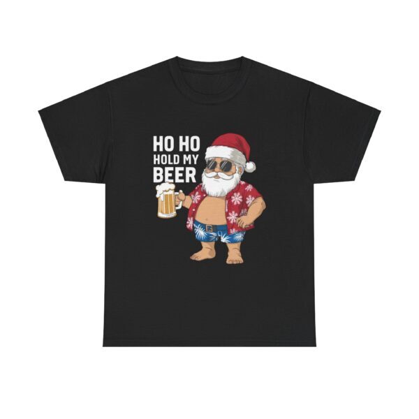 Funny Santa Beer Unisex Heavy Cotton Tee - Holiday Humor T-Shirt - Image 25