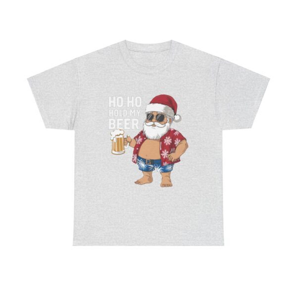 Funny Santa Beer Unisex Heavy Cotton Tee - Holiday Humor T-Shirt - Image 33