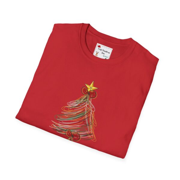 Festive Christmas Tree Unisex T-Shirt - Softstyle Holiday Tee - Image 28