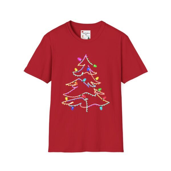 Christmas Tree Lights Unisex Softstyle T-Shirt - Image 49