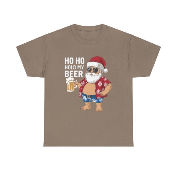 Funny Santa Beer Unisex Heavy Cotton Tee - Holiday Humor T-Shirt - Image 17