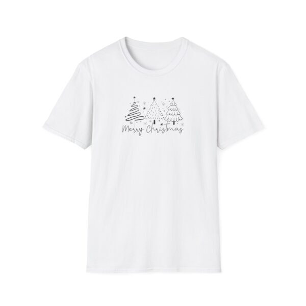 Merry Christmas Unisex Softstyle T-Shirt - Festive Holiday Tee with Christmas Trees - Image 33
