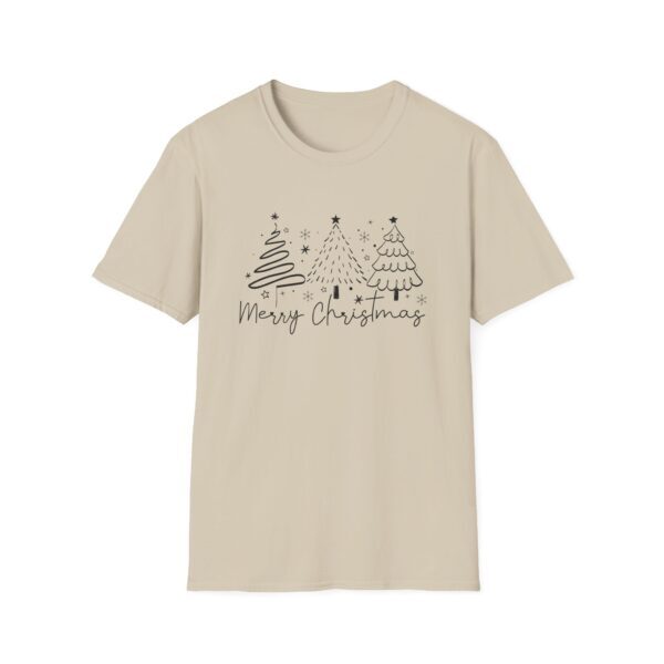 Merry Christmas Unisex Softstyle T-Shirt - Festive Holiday Tee with Christmas Trees - Image 46