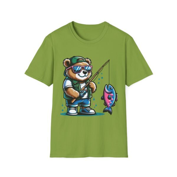 Fishing Buddy Panda Graphic T-Shirt - Unisex Softstyle Tee for Fishing Enthusiasts - Image 45