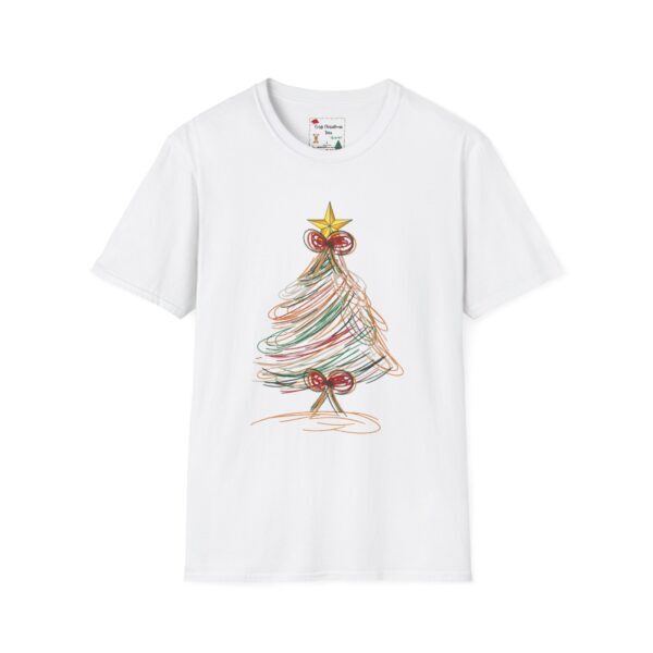 Festive Christmas Tree Unisex T-Shirt - Softstyle Holiday Tee - Image 53