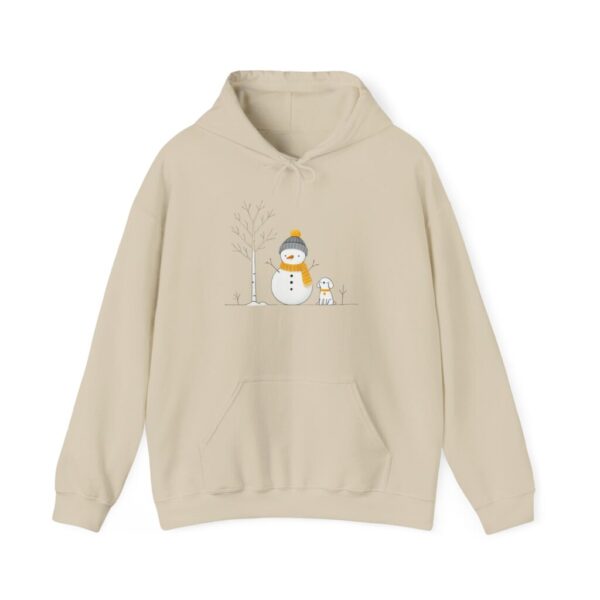 Cozy Snowman & Dog Hoodie - Perfect for Winter Celebrations