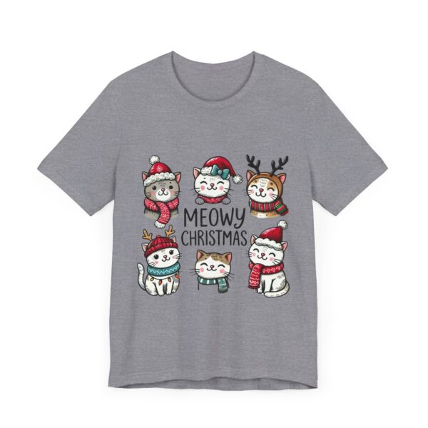 Meowy Christmas Cat Tee - Unisex Short Sleeve Tee for Animal Lovers - Image 19