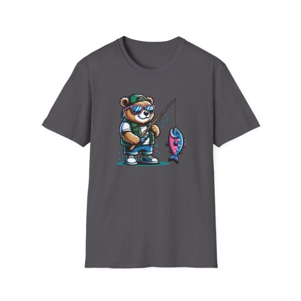 Fishing Buddy Panda Graphic T-Shirt - Unisex Softstyle Tee for Fishing Enthusiasts - Image 21