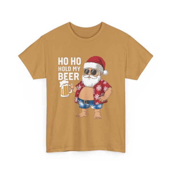 Funny Santa Beer Unisex Heavy Cotton Tee - Holiday Humor T-Shirt - Image 15