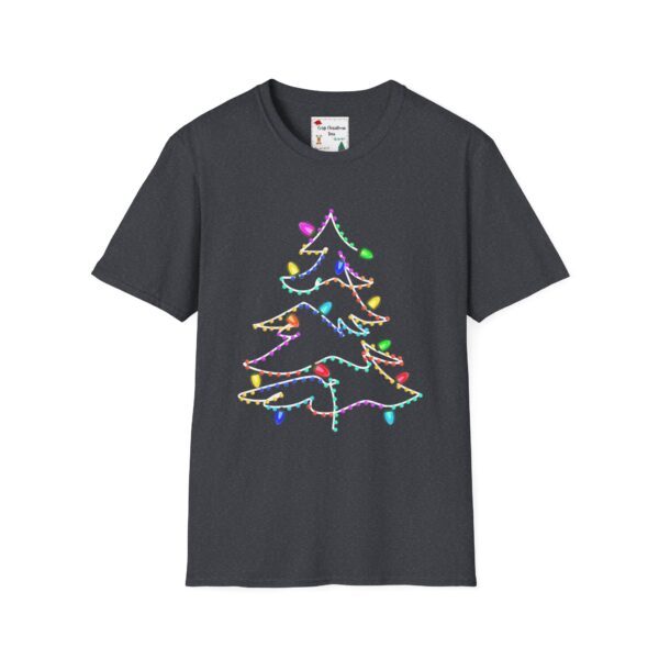 Christmas Tree Lights Unisex Softstyle T-Shirt - Image 5