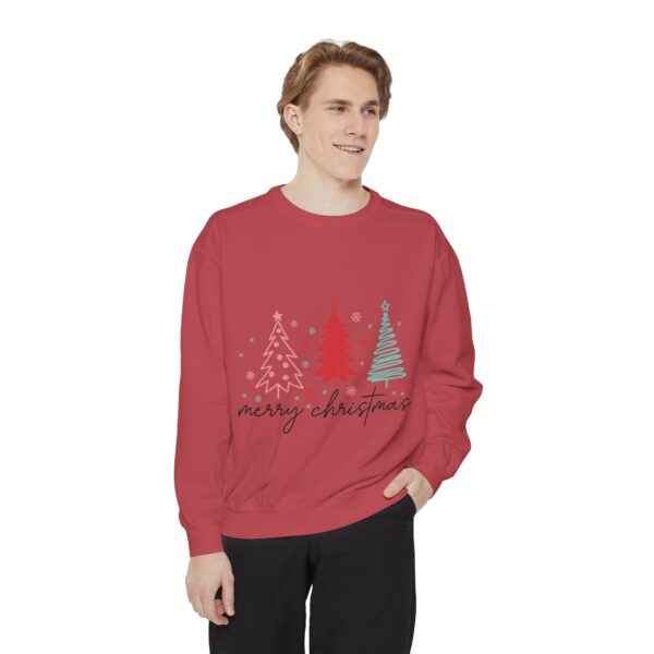 Merry Christmas Unisex Garment-Dyed Sweatshirt - Image 39